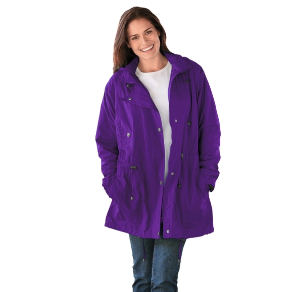plus size rain jackets with hood